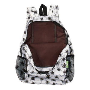 Eco Chic Eco Chic Lightweight Foldable Backpack Bees