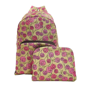 Eco Chic Green Eco Chic Lightweight Foldable Backpack Mackintosh Rose