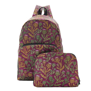 Eco Chic Purple Eco Chic Lightweight Foldable Backpack Thistle