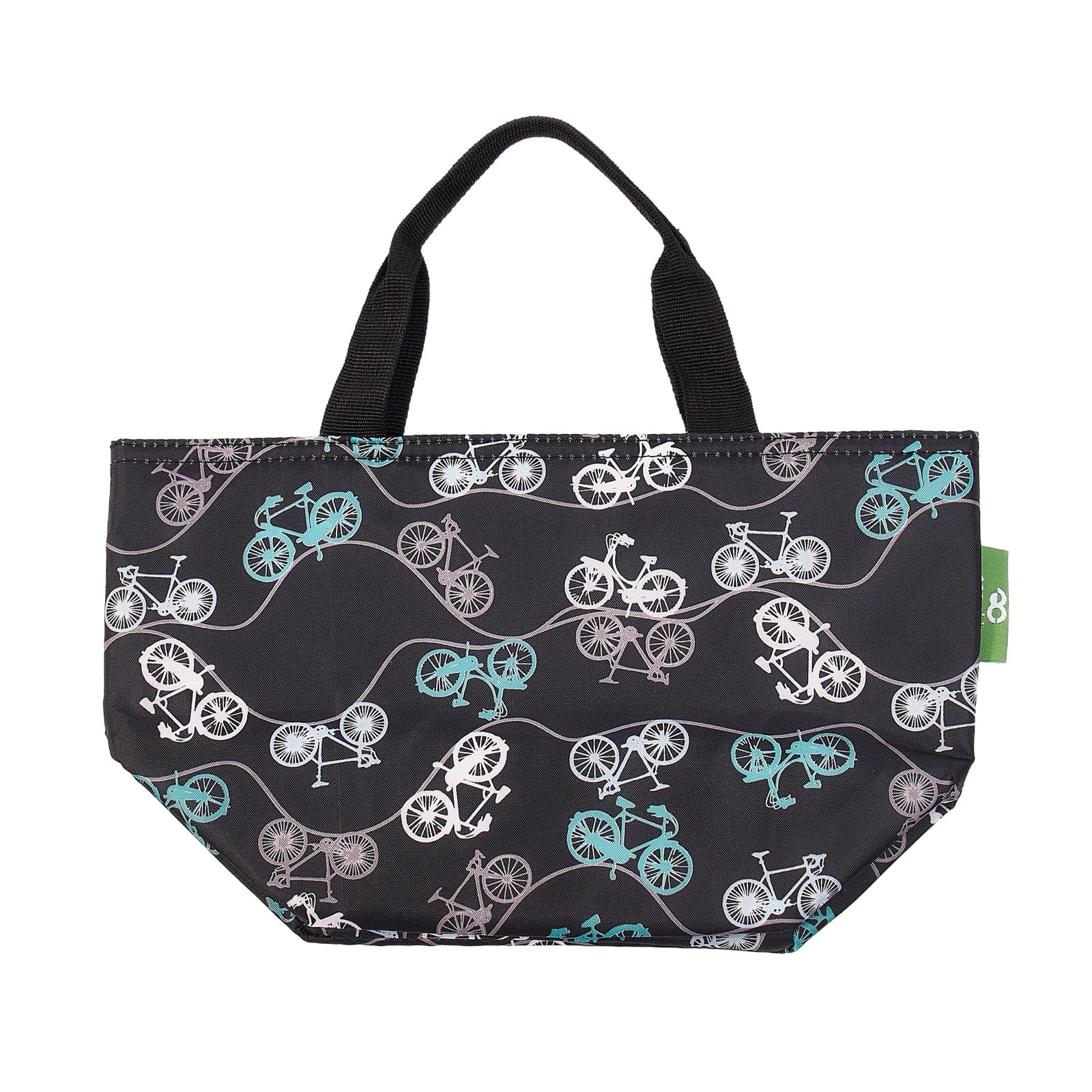 Eco Chic Black Eco Chic Lightweight Foldable Lunch Bag Bike