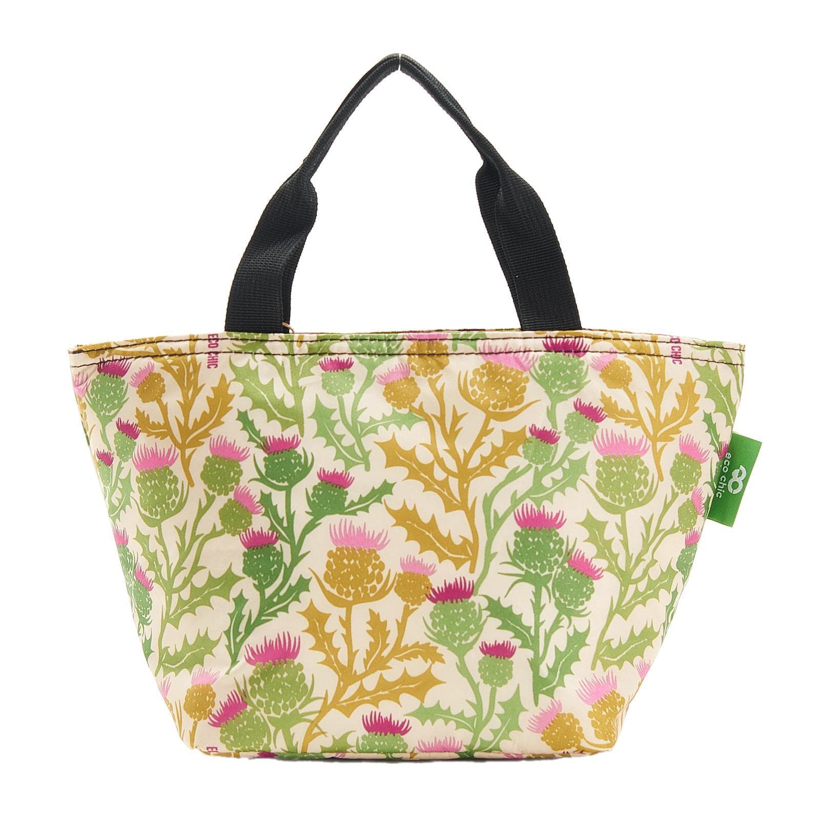 Eco Chic Beige Eco Chic Lightweight Foldable Lunch Bag Thistle