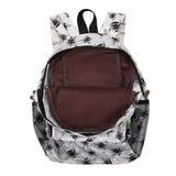 Eco Chic Grey Eco Chic Lightweight Foldable Mini Backpack Bumble Bees