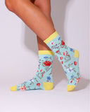 Eco Chic Eco Chic Eco-Friendly Bamboo Socks Floral