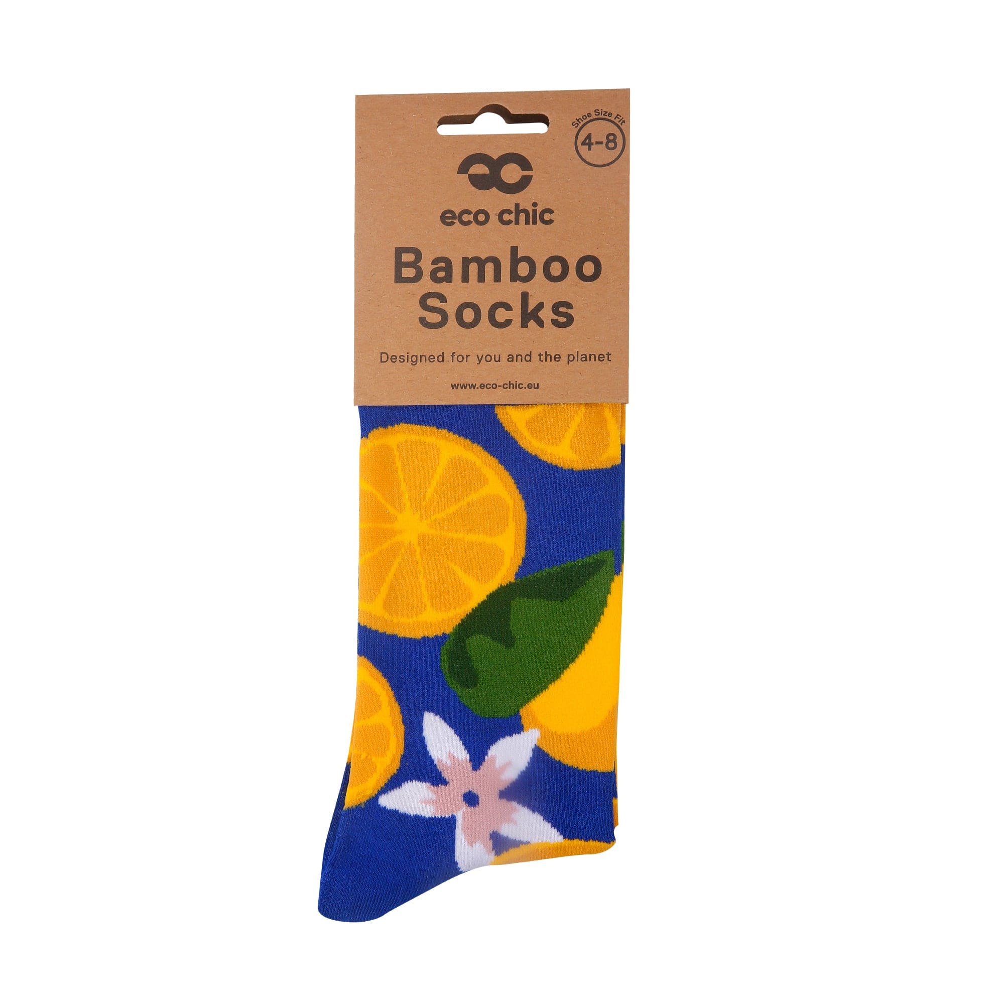 Eco Chic Blue Eco Chic Eco-Friendly Bamboo Socks Lemon