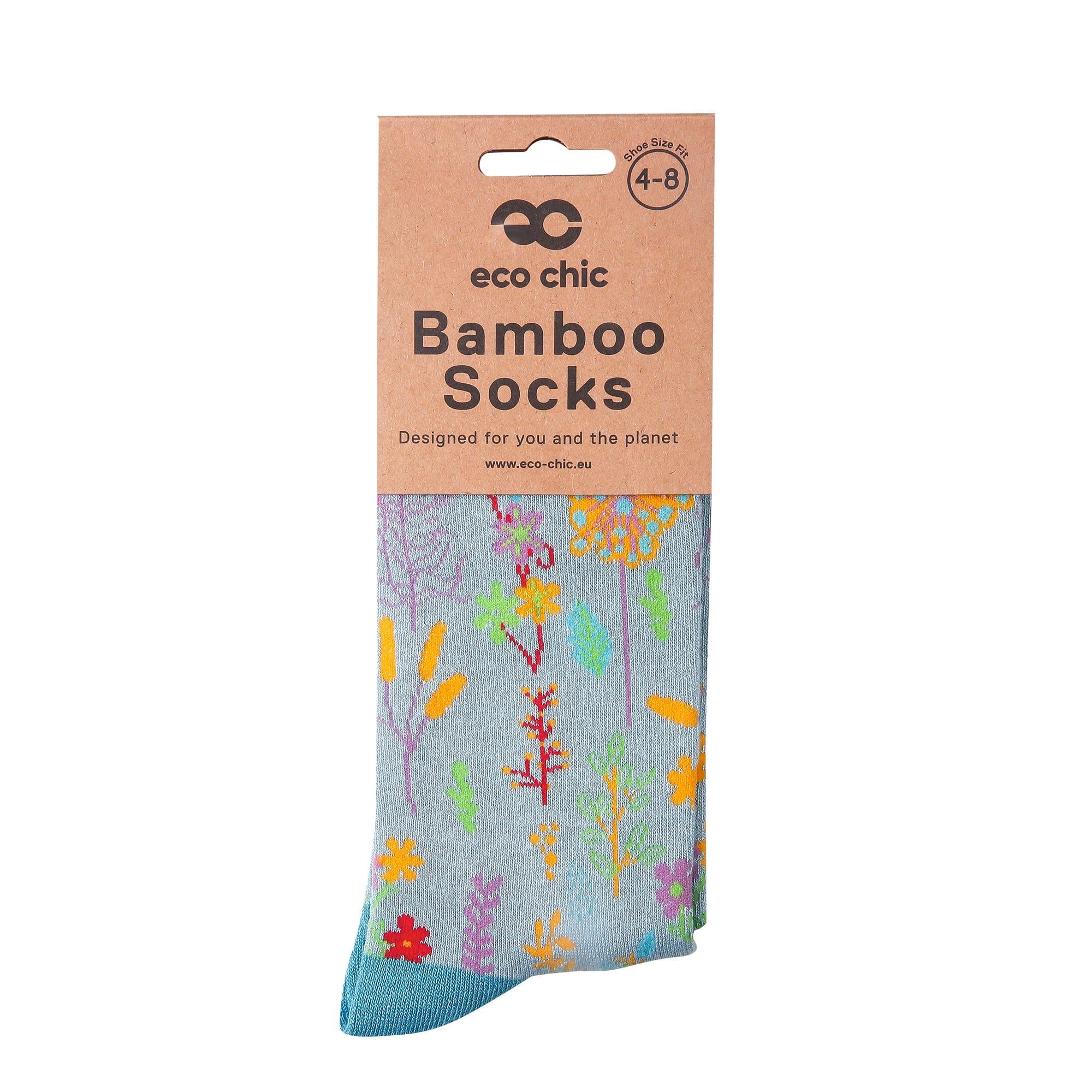 Eco Chic Eco Chic Eco-Friendly Bamboo Socks Lush Floral