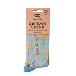 Eco Chic Eco Chic Eco-Friendly Bamboo Socks Lush Floral