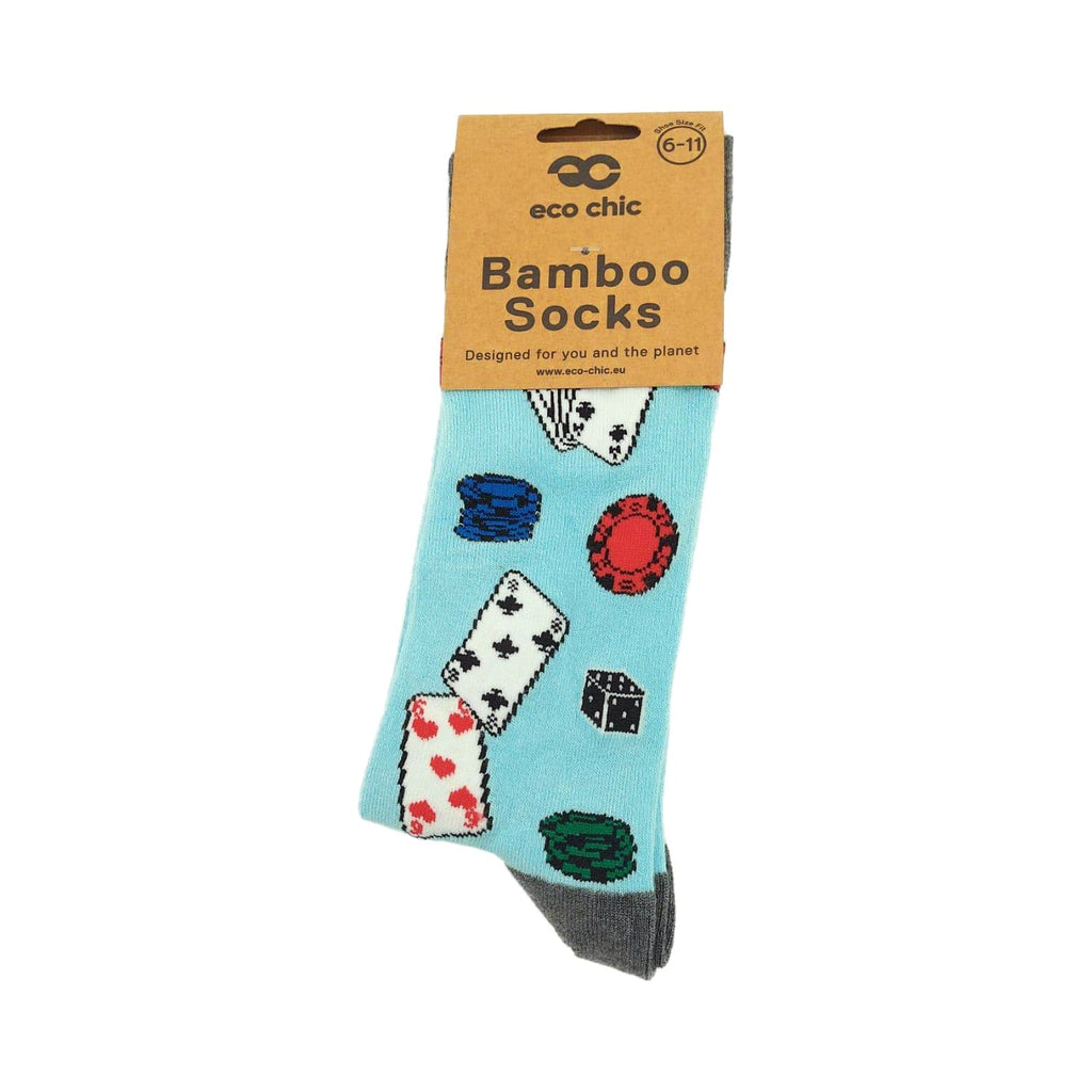 Eco Chic Eco Chic Calcetines de Bambú Ecológicos Poker y Dados