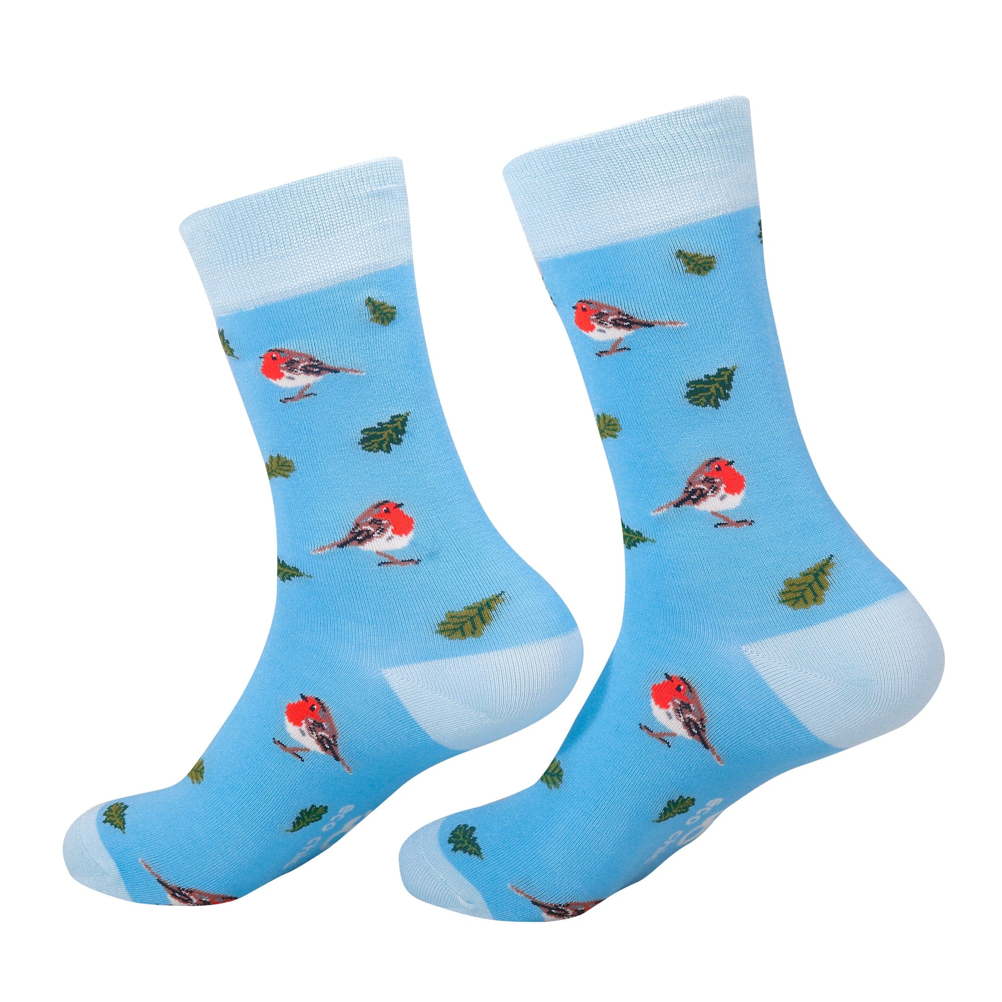 Eco Chic Blue Eco Chic Eco-Friendly Bamboo Socks RSPB Robin