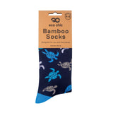 Eco Chic Navy Eco Chic Eco-Friendly Bamboo Socks Turtle