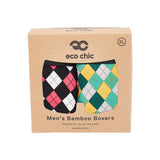 Eco Chic Retail Ltd Eco-Chic Bóxer de bambú ecológico para hombre Argyle