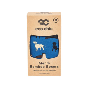 Eco Chic Retail Ltd Eco-Chic Eco Friendly Boxers de bambú para hombres Labradors