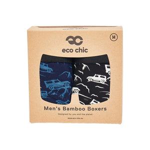 Eco Chic Retail Ltd Eco-Chic Bóxer de bambú ecológico para hombre Landrover