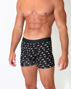 Eco Chic Retail Ltd Eco-Chic Eco Friendly Men's Bamboo Boxers Sharks