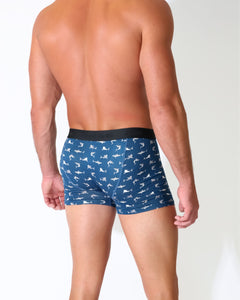 Eco Chic Retail Ltd Eco-Chic Eco Friendly Men's Bamboo Boxers Sharks