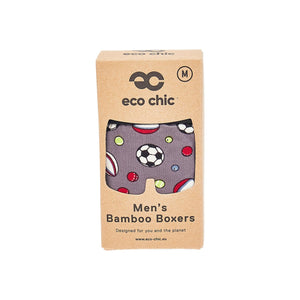 Eco Chic Retail Ltd Eco-Chic Eco Friendly Men's Bamboo Boxers Sports Balls