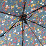 Eco Chic Eco Chic Foldable Mini Umbrella Forest Flowers