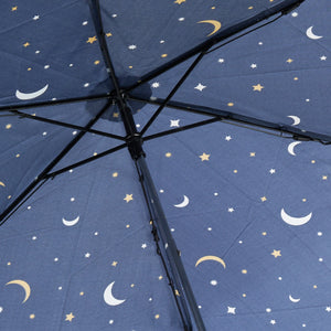 Eco Chic Eco Chic Mini Parapluie Pliable Étoiles et Lunes