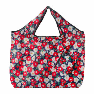 Eco Chic Eco Chic Foldable Reusable Large Shopping Bag Abstract Poppy