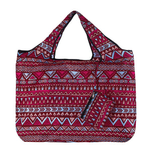 Eco Chic Eco Chic Foldable Reusable Large Shopping Bag Aztec Pattern