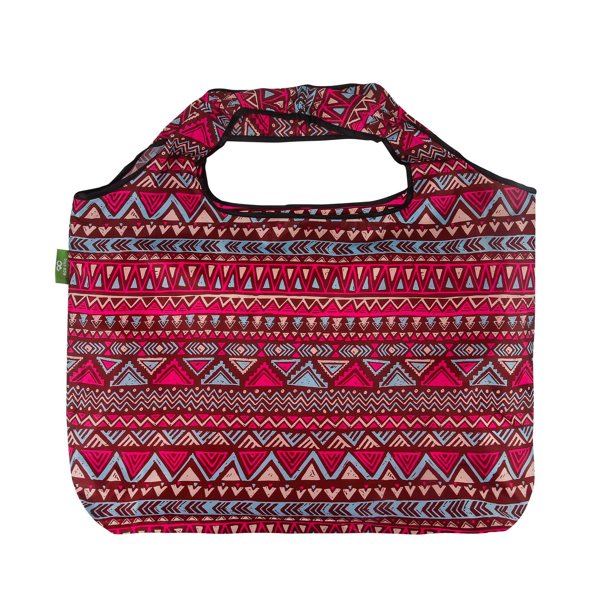 Eco Chic Eco Chic Foldable Reusable Large Shopping Bag Aztec Pattern