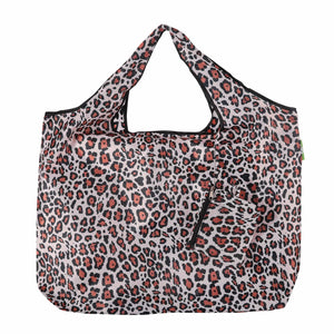 Eco Chic Eco Chic Foldable Reusable Large Shopping Bag Leopard