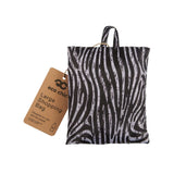 Eco Chic Eco Chic Foldable Reusable Large Shopping Bag Zebra Stripes