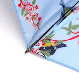 Eco Chic Eco Chic Folding Automatic Umbrella Blue Tits