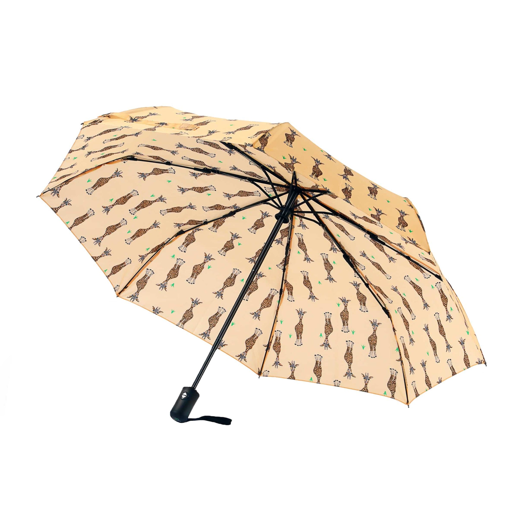 Eco Chic Eco Chic Folding Automatic Umbrella Giraffes