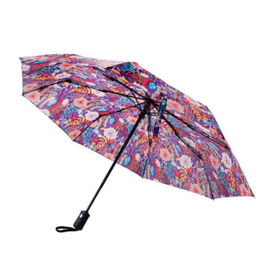 Eco Chic Eco Chic Folding Automatic Umbrella Lush Floral