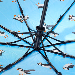 Eco Chic Eco Chic Folding Automatic Umbrella Multi Puffin