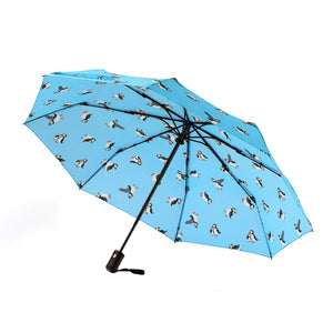 Eco Chic Eco Chic Folding Automatic Umbrella Multi Puffin