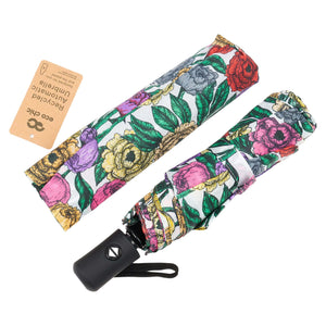 Eco Chic Eco Chic Folding Automatic Umbrella Peonies