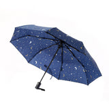 Eco Chic Eco Chic Folding Automatic Umbrella Stars and Moons