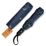 Eco Chic Eco Chic Folding Automatic Umbrella Stars and Moons