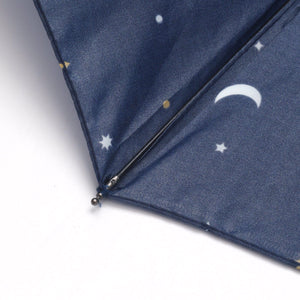 Eco Chic Eco Chic Folding Automatic Umbrella Stars and Moons