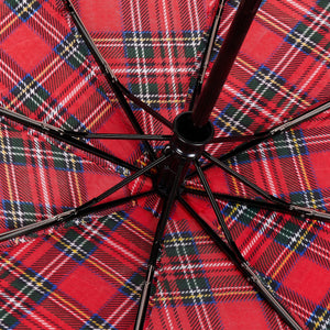 Eco Chic Eco Chic Folding Automatic Umbrella Tartan