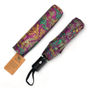 Eco Chic Eco Chic Folding Automatic Umbrella Thistle