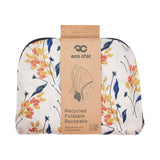 Eco Chic Eco Chic Lightweight Foldable Backpack Flowers