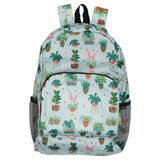 Eco Chic Mint Eco Chic Lightweight Foldable Backpack House Plant