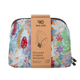 Eco Chic Eco Chic Lightweight Foldable Backpack Lush Floral