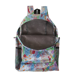 Eco Chic Eco Chic Lightweight Foldable Backpack Lush Floral