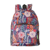 Eco Chic Purple Eco Chic Lightweight Foldable Backpack Lush Floral