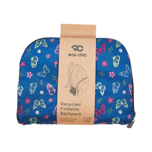 Eco Chic Eco Chic Lightweight Foldable Backpack Monarch Butterflies