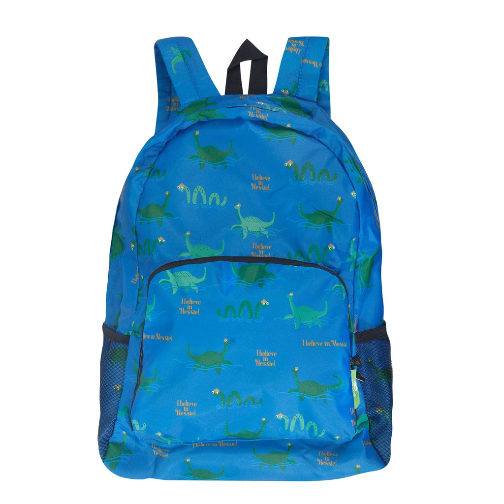 Eco Chic Lightweight Foldable Backpack Nessie β Eco Chic Retail Ltd