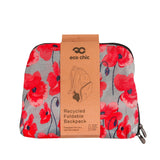 Eco Chic Eco Chic Lightweight Foldable Backpack Poppies