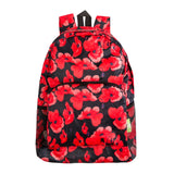 Eco Chic Navy Eco Chic Lightweight Foldable Backpack Poppies