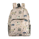 Eco Chic Beige Eco Chic Lightweight Foldable Backpack Sheep Realism