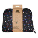 Eco Chic Navy Eco Chic Lightweight Foldable Backpack Yachts