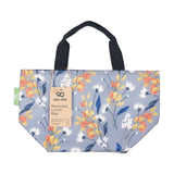 Eco Chic Grey Eco Chic Lightweight Foldable Lunch Bag Flowers