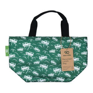 Eco Chic Green Eco Chic Lightweight Foldable Lunch Bag Landrovers